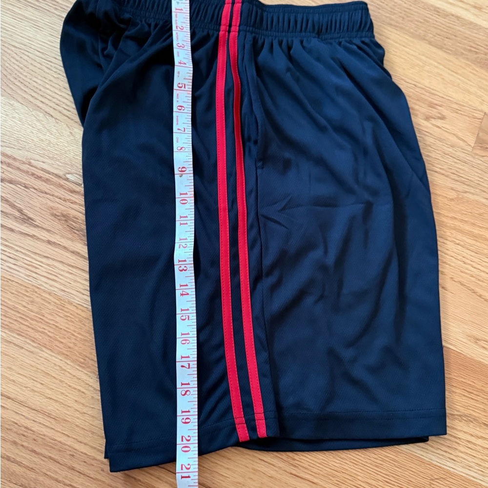 Dynamic Black and Red Men's Athletic Shorts